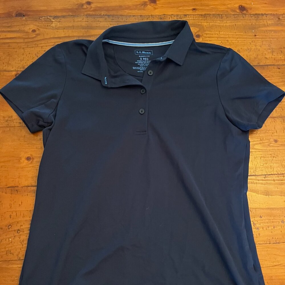 L.L. Bean Slightly Fit Navy Polo Shirt